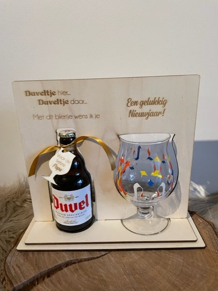 Nieuwjaarsbrief duvel met ruimte voor glas